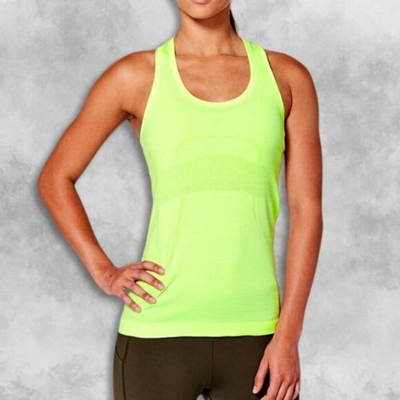 Lululemon Swiftly Tech Cool Racerback Tank Lightweight Odor Resistant Yellow W S - Picture 1 of 4